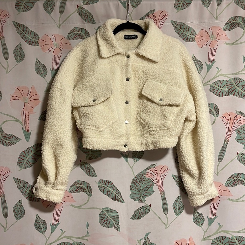 PrettyLittleThing Cream Teddy Jacket